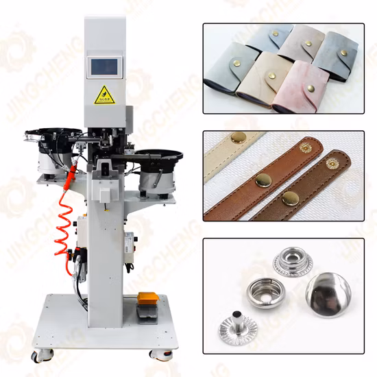 Full Automatic Punching & Metal Button Snap Button Stud Socket Prong Making Machine