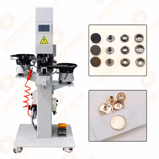 Full Automatic Punching & Metal Button Snap Button Stud Socket Prong Making Machine