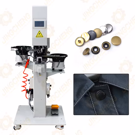 완전 자동 펀칭 및 금속 버튼 스냅 버튼 스터드 소켓 프롱 제작 기계