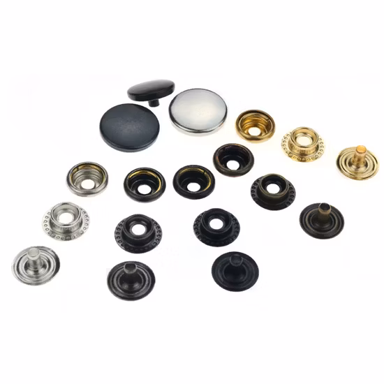 가죽 의류 의류 스냅 버튼에 대한 사용자 정의 금속 스냅 버튼을 수락