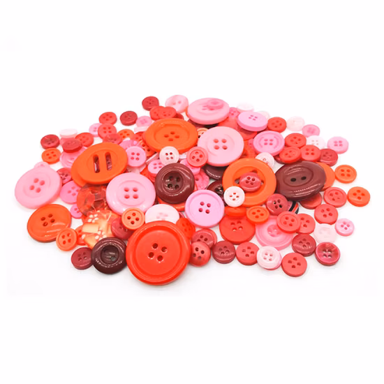 공장 사용자 정의 DIY 다채로운 4 구멍 수지 셔츠 의류 봉제를위한 멋진 플라스틱 단추